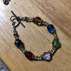 Source Unknown Vibrant Glass Beaded Bracelet